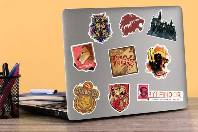 Alt view image 5 of 6 - Harry Potter Gryffindor Theme Bundle Set 2 100 Vinyl Stickers Waterproof