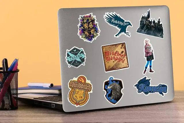 Alt view image 5 of 6 - Harry Potter Ravenclaw Theme Bundle Set 2 100 Vinyl Stickers Waterproof Car