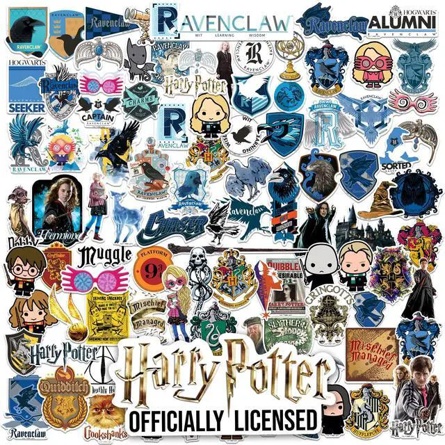 Main image of Harry Potter Ravenclaw Theme Bundle Set 2 100 Vinyl Stickers Waterproof Car