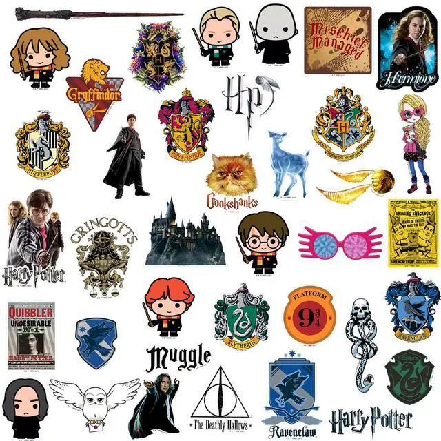 Alt view image 3 of 6 - Harry Potter Hufflepuff Theme Bundle 100 Vinyl Stickers Waterproof Die-Cut