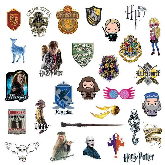 Alt view image 4 of 6 - Harry Potter Mixed Theme Bundle 100 Vinyl Stickers Waterproof Die-Cut Car