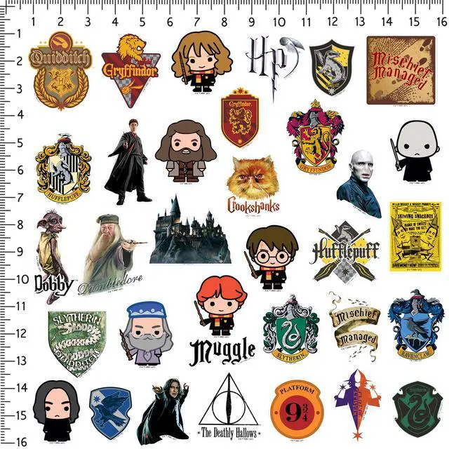 Alt view image 2 of 6 - Harry Potter Mixed Theme Bundle 100 Vinyl Stickers Waterproof Die-Cut Car