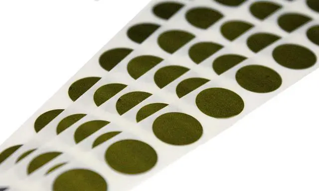 Main image of 0.50 in Gold Round Scratch-Off Stickers, 100 Pack | Ideal for concealing text on cards, small raffle tickets, teacher rewards, wedding favors, baby cards, or custom game reveals