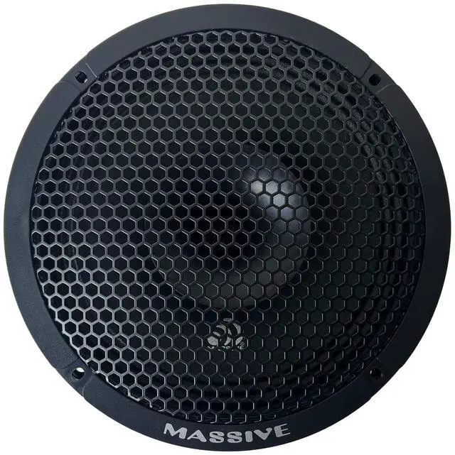 Main image of P8Z | 8" Pro Audio Coaxial Speaker w/Grill | 140W RMS / 280W Max | Mid-Bass & Compression Tweeter | 4 Ohm | High SPL Car, Motorcycle & UTV Audio | w/ Grill