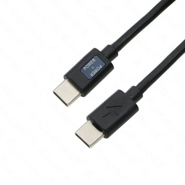 Alt view image 5 of 5 - 12V PD USB C to DC 5.5x2.5mm Male Right Angle Type C Power Cable with Power Indicator for KiPRO LCD Monitors Blackmagic BMCC Camera Video Assist Monitor, 70.8inches/1.8m