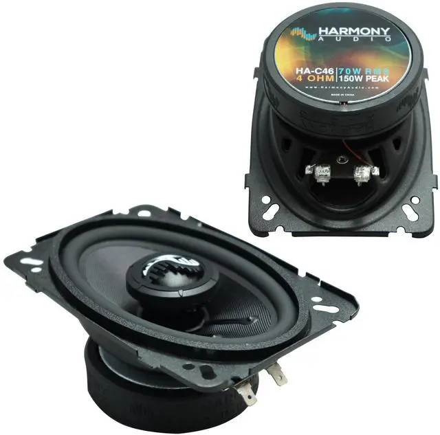 Alt view image 2 of 3 - Fits Chevy S-10 2002-2004 Front Dash Premium Speakers HA-C46 | Direct 4x6 drop-in replacement for pickup trucks, plug-and-play upgrade install, improved clarity, refreshes OEM sound