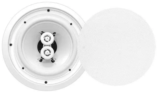Main image of 6.5 Inch 300W Dual Channel 8 Ohm Home Audio In Ceiling Marine Grade Waterproof Speaker with 60Hz to 22kHz Frequency Response, Single, 1 Pack