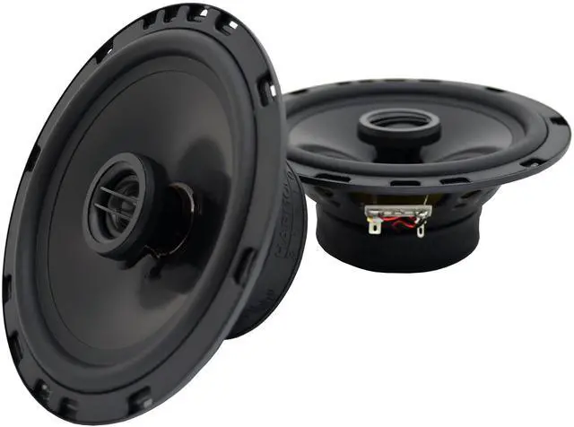 Alt view image 3 of 4 - 6.5" Car Speakers 300W Rhythm Series Replacement with Grills | 6 1/2 inch door stereo upgrade, 300 watt power handling, direct factory location fit, front and rear mount, easy install