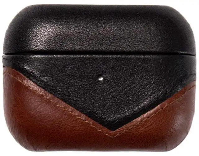 Main image of Premium Leather Case Compatible with Apple AirPods 3, Wireless Charging, Two-Piece Design (Terra)