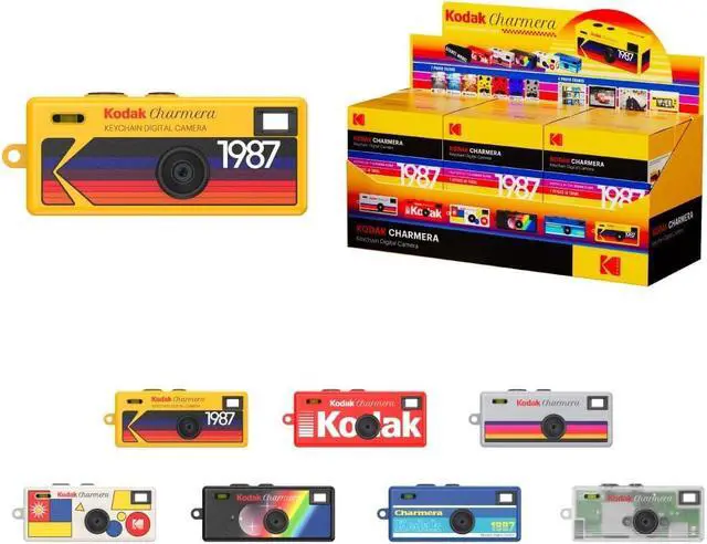 Alt view image 5 of 7 - Kodak Charmera Key Chain Digital Camera (Random Style Blind Box) with 32 GB Micro SDHC Card and Reader, Memory Card Wallet Bundle