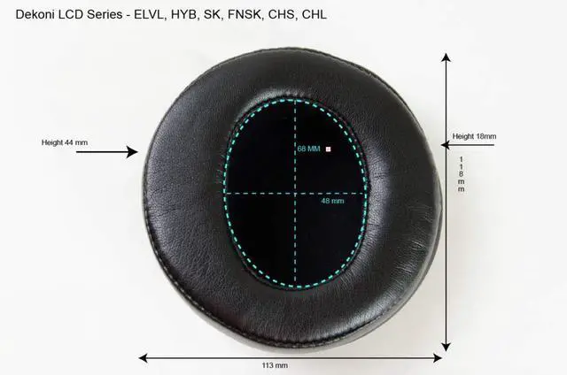 Alt view image 3 of 5 - Elite Earpads for Audeze LCD Series Headphones (Elite Fenestrated Sheepskin)