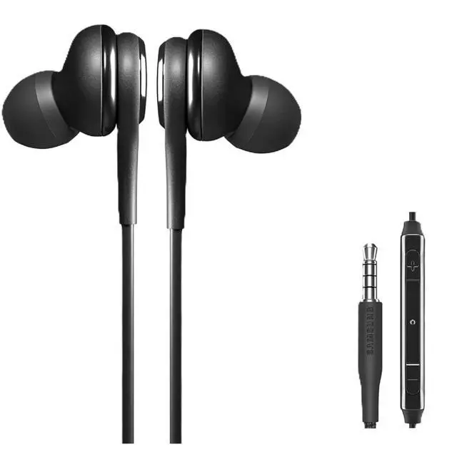 Alt view image 4 of 7 - Wired Earbuds 5-Pack Galaxy, AKG Tuned in-Ear Headphones with Mic, Tangle-Free Cable & Ear Gels, 3.5mm Jack, Bulk Packaging in Black