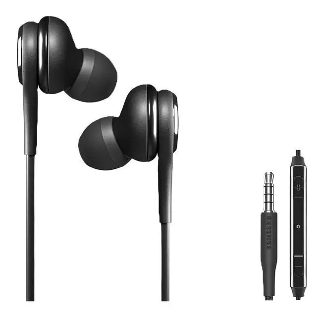 Alt view image 6 of 7 - Wired Earbuds 5-Pack Galaxy, AKG Tuned in-Ear Headphones with Mic, Tangle-Free Cable & Ear Gels, 3.5mm Jack, Bulk Packaging in Black