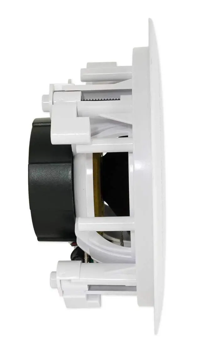Alt view image 6 of 7 - HC55 White 5.25" in-Ceiling Home Theater Speakers, 8 Ohm, 4-Pack | 300W Peak / 120W RMS, Swivel Tweeter, Paintable Flush Mount Grills, 88dB, 80Hz-20KHz, 6.5" Cut-Out, 2-Way, Multi-Room
