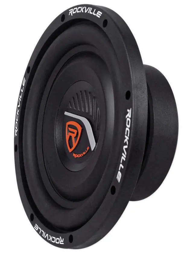 Alt view image 3 of 6 - W8T4-S2 8" SVC 2-Ohm Slim Car Subwoofer, 1000W Peak/250W, 2-Pack | CEA-2031 Compliant, 1.5" Voice Coil, 33oz Magnet, Butyl Surround, Steel Basket, Nickel Terminals, 2.5" Depth, 39Hz-500Hz, RMS