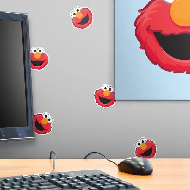 Alt view image 6 of 6 - Sesame Street Elmo Face 200 Vinyl Stickers Waterproof Die-Cut Decals Laptop