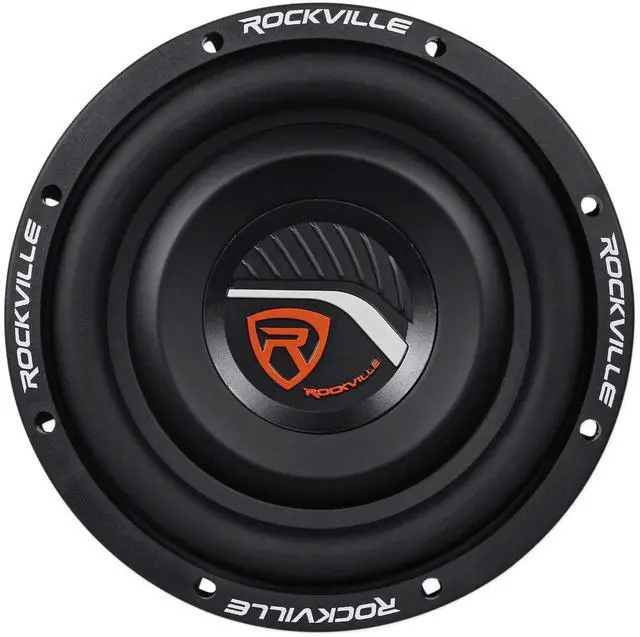 Alt view image 2 of 6 - W8T4-S2 8" SVC 2-Ohm Slim Car Subwoofer, 1000W Peak/250W, 2-Pack | CEA-2031 Compliant, 1.5" Voice Coil, 33oz Magnet, Butyl Surround, Steel Basket, Nickel Terminals, 2.5" Depth, 39Hz-500Hz, RMS