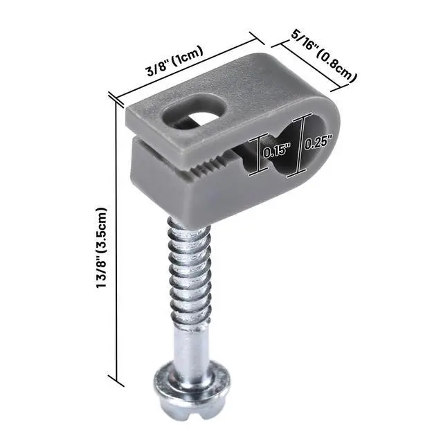 Alt view image 6 of 6 - Starlink Cable Routing Kit Screws+ Clamps for Starlink Series Wire Clip 20 Packs