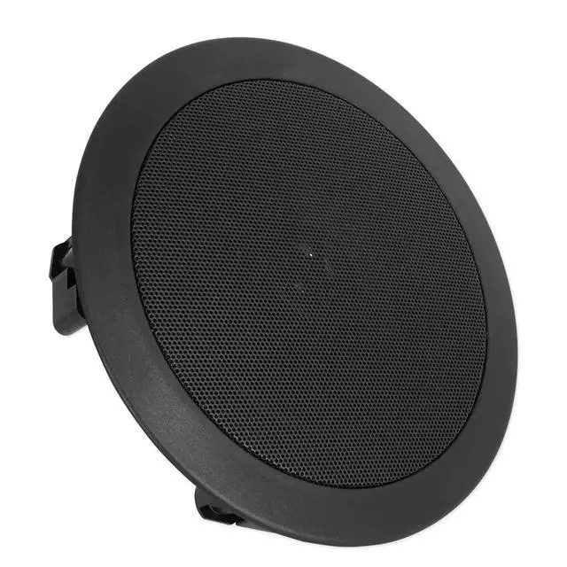 Alt view image 3 of 6 - HC55 Black 5.25" in-Ceiling Home Theater Speakers, 8 Ohm, 6-Pack | 300W Peak / 120W RMS, Swivel Tweeter, Paintable Flush Mount Grills, 88dB, 80Hz-20KHz, 6.5" Cut-Out, 2-Way, Multi-Room