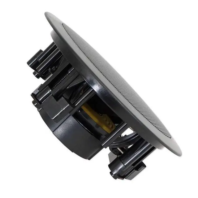 Alt view image 4 of 6 - HC55 Black 5.25" in-Ceiling Home Theater Speakers, 8 Ohm, 6-Pack | 300W Peak / 120W RMS, Swivel Tweeter, Paintable Flush Mount Grills, 88dB, 80Hz-20KHz, 6.5" Cut-Out, 2-Way, Multi-Room