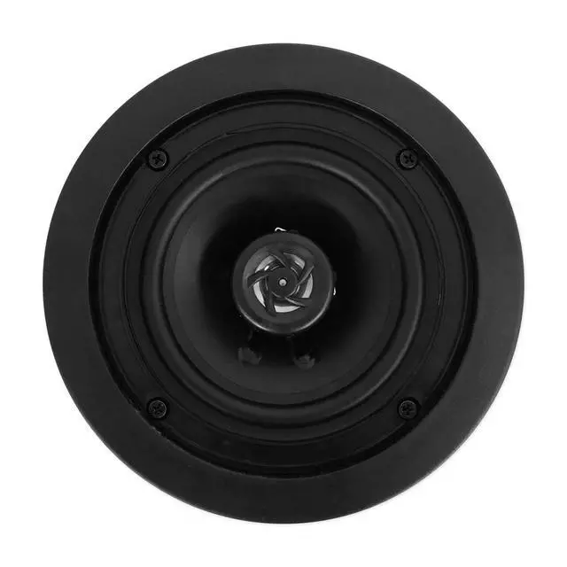Alt view image 7 of 7 - HC55 Black 5.25" in-Ceiling Home Theater Speakers, 8 Ohm Pair | 300W Peak / 120W RMS, Aimable Swivel Tweeter, Paintable Flush Grill, 2-Way, Polypropylene Cone, 88 dB