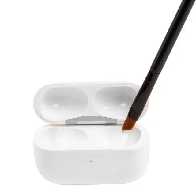 Alt view image 3 of 7 - CleanDr Earbud Cleaning Kit | 32-piece kit removes earwax and debris, brushes wipes picks solution, safe cleaning for AirPods earbuds charging cases