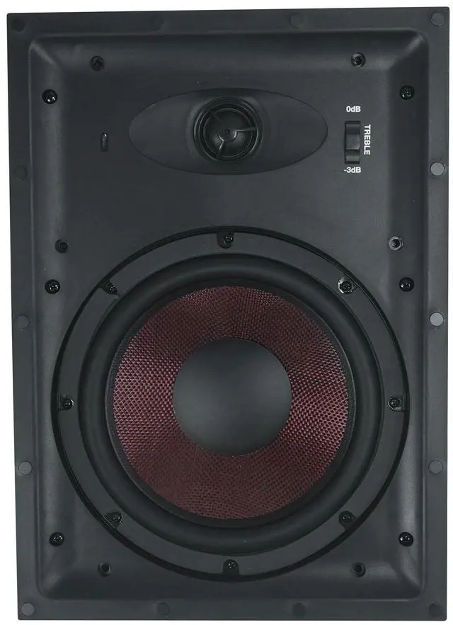 Alt view image 5 of 7 - WA858 White 8" in-Wall Home Speakers with Kevlar Woofer, 4-Pack | 1 Inch Silk Dome Tweeter, 320W Peak, 80W RMS, Paintable Magnetic Grill, 8 Ohm, 2-Way Crossover, Flush Mount