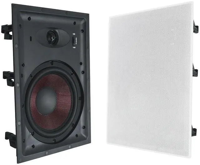 Alt view image 4 of 7 - WA858 White 8" in-Wall Home Speakers with Kevlar Woofer, 4-Pack | 1 Inch Silk Dome Tweeter, 320W Peak, 80W RMS, Paintable Magnetic Grill, 8 Ohm, 2-Way Crossover, Flush Mount