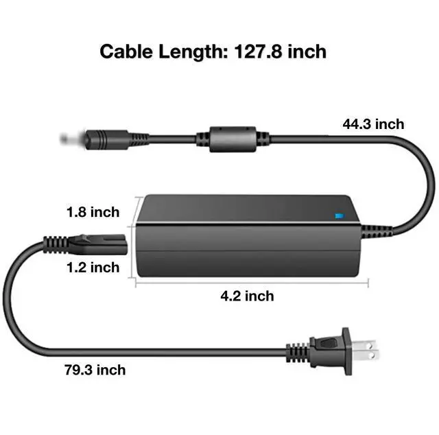 Alt view image 2 of 4 - 29.4V AC-DC Adapter Replacement for DND LED Light Nail Lamp Machine Model BX-2942000 BX2942000 DC29.4V 2A 29.4VDC 2000mA 29.5V Class 2 Switching Power Supply Cord Cable PS Charger PSU