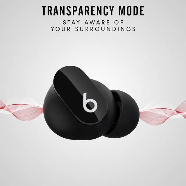 Alt view image 2 of 5 - Single Right Ear Bud Replacement for Beats Studio Bud (NOT for Bud+) (Black)