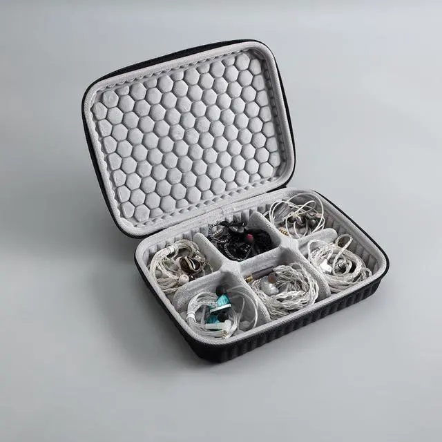 Main image of Portable Hard Protective Shell Skin Carrying Case for Sony IER-Z1R M7 M9 for Sennheiser IE900 IE800S IE600 for iBasso AM05 IT01S IT07 in-Ear HiFi Earphone Earhook Storage Box Bag Cover (6 Cells Box)