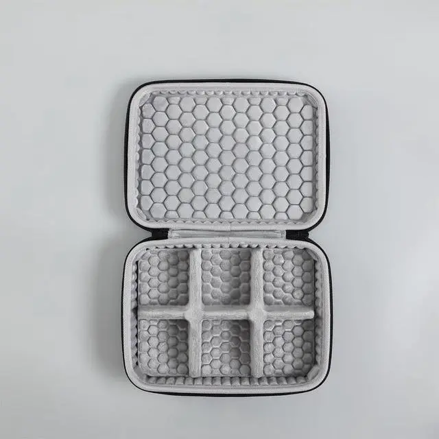 Alt view image 5 of 5 - Portable Hard Protective Shell Skin Carrying Case for Sony IER-Z1R M7 M9 for Sennheiser IE900 IE800S IE600 for iBasso AM05 IT01S IT07 in-Ear HiFi Earphone Earhook Storage Box Bag Cover (6 Cells Box)