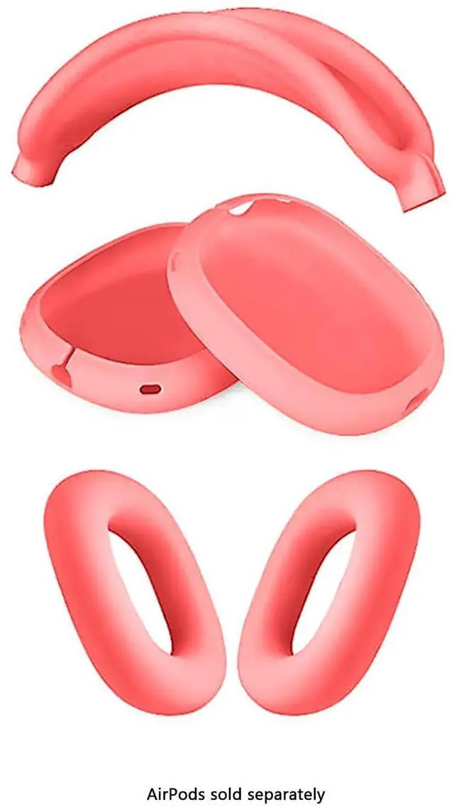 Alt view image 6 of 7 - SaharaCase - Silicone Combo Kit Case for AirPods Max Headphones, Orange, (HP00186)