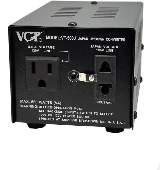 Main image of VT-500J - Japanese Step Up/Down Voltage Transformer Converts Japan 100 Volts To 110V OR Vice Versa - 500 Watt