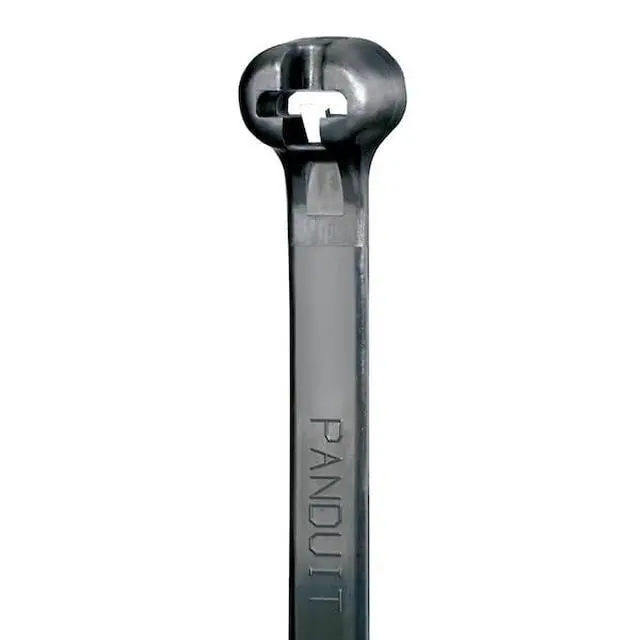 Alt view image 2 of 2 - Cable Tie, 15 in L, 4 in Max Bundle Dia., Black, Nylon 6/6, 120 lb Strength, 250 PK - 1 Each
