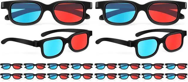 Main image of Red-Blue 3D Glasses: Lightweight Abs Frame with a-Grade Lenses for Enhanced Video 3D Viewing Experience