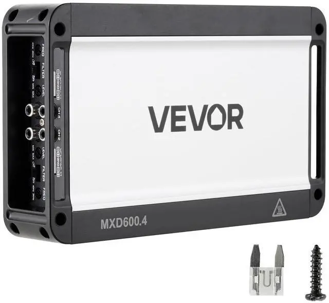 Main image of 4 Channel Car Audio Amplifier 2 Ohm Stable Bridgeable Class D Full Range Amp Max Power 4 x 420W @ 4 Ohm / 4 x 600W @ 2 Ohm for Car SUV Truck Off-Road