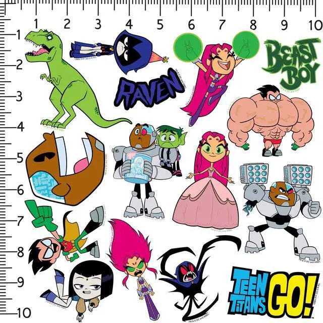 Alt view image 2 of 6 - Teen Titans Go! 150 Vinyl Stickers Waterproof Die-Cut Decals Laptop Car