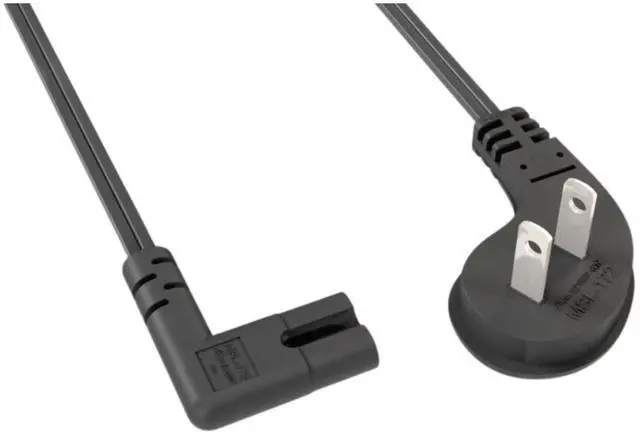 Main image of 6 Feet UL Listed Right-Angle Power Cord for JBL Partybox 1000 200 Wireless Bluetooth Audio System Speaker 2 Prong AC Replacement Power Cord Cable