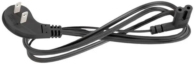 Alt view image 2 of 5 - 6 Feet UL Listed Right-Angle Power Cord for JBL Partybox 1000 200 Wireless Bluetooth Audio System Speaker 2 Prong AC Replacement Power Cord Cable