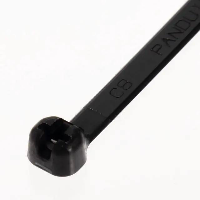 Alt view image 2 of 4 - BT6LH-C0 Cable Tie, Metal Barb, Light Heavy, Weather Resistant Nylon 6.6, 21.2-Inch Length, Black (100-Pack)