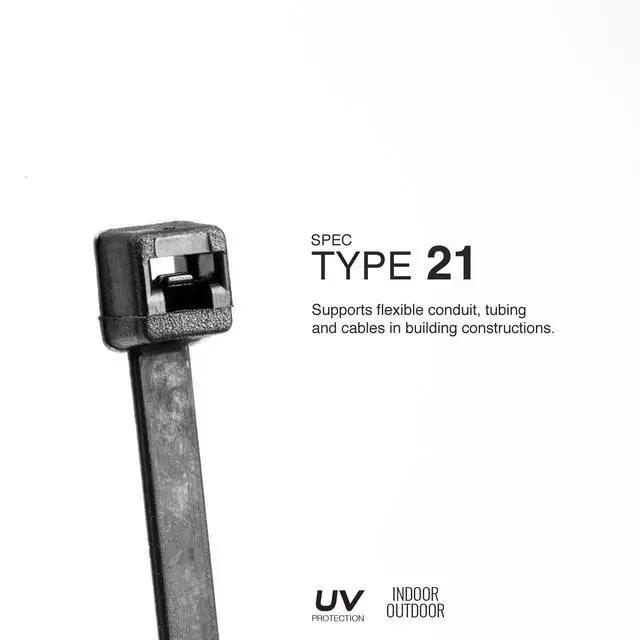 Alt view image 3 of 4 - Contractor Series UV Cable Ties (50-Piece), 36", Type 21S, Made in USA