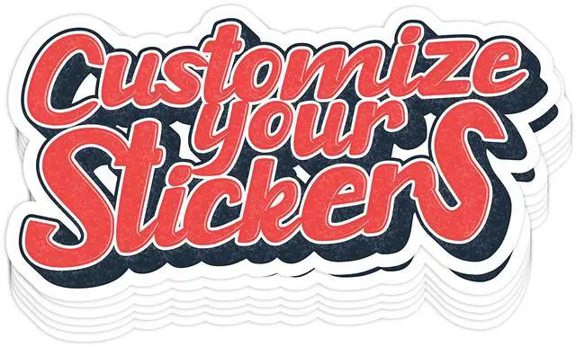 Main image of Custom Laminated Stickers, Waterproof Business Logo (Die-Cut) | Dishwasher safe stickers, Custom vinyl stickers waterproof, Anti scratch, Tumbler stickers waterproof