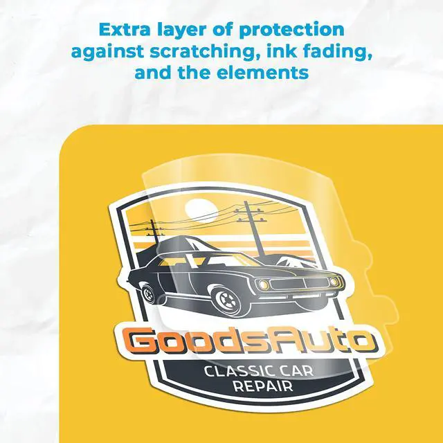 Alt view image 2 of 6 - Custom Laminated Stickers, Waterproof Business Logo (Die-Cut) | Dishwasher safe stickers, Custom vinyl stickers waterproof, Anti scratch, Tumbler stickers waterproof