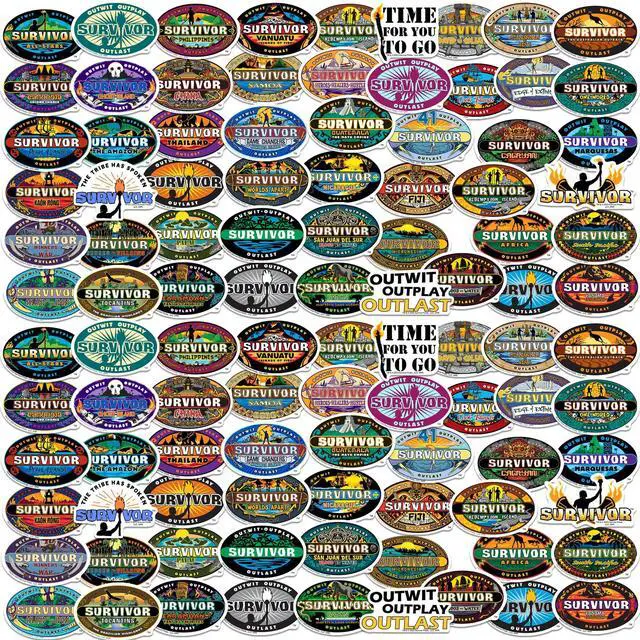 Main image of Survivor 200 Vinyl Stickers Waterproof Die-Cut Decals Laptop Water Bottle