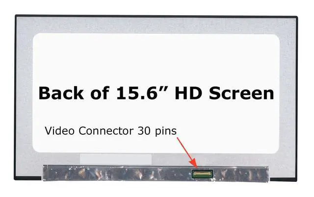 Alt view image 2 of 6 - Screen Replacement for Dell Precision 3560 3561 P104F P104F001 | 30pin Non-Touch HD 1366x768 Matte LCD LED Display with Tools and Tape