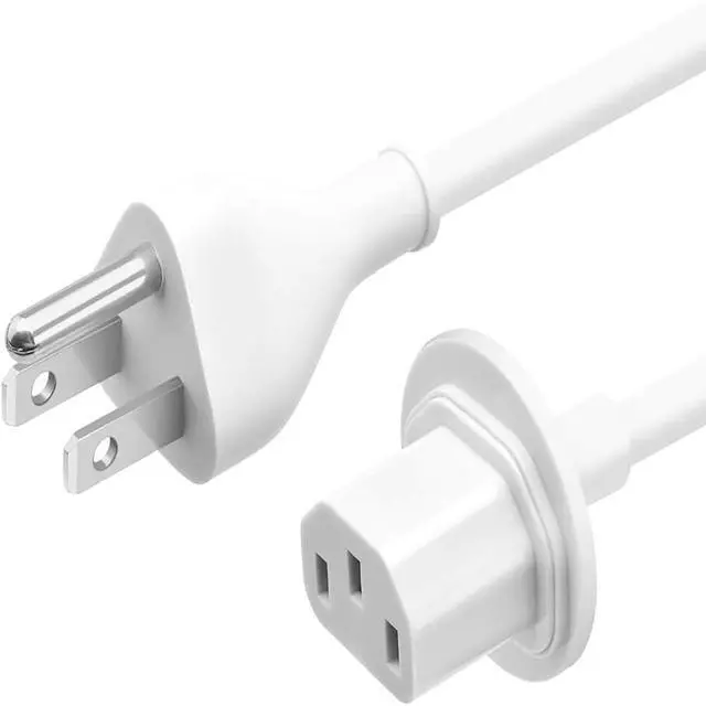 Alt view image 2 of 7 - AC Power Cord Replacement for Apple iMac, US Plug Replacement Extension Cable for Apple iMac 20" 24" 21.5" 27" Power Supply Cord fit for 922-7139 922-9267 922-6438 2012-2019