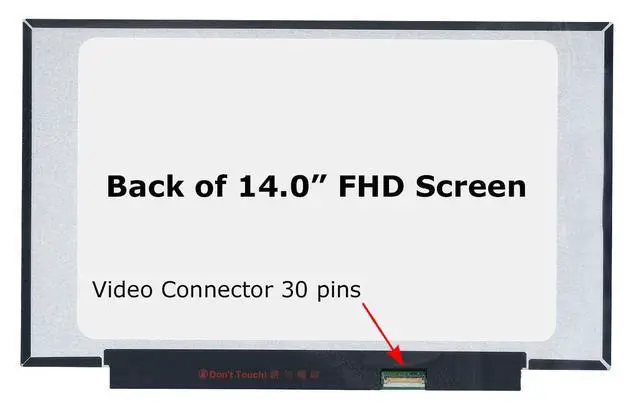 Alt view image 2 of 7 - Screen Replacement for Lenovo Thinkpad T490 20N2 20N3 Grade A+ | FHD 1920x1080 Matte IPS 30pin Non-Touch 14.0" LED LCD Display with Tools Tape