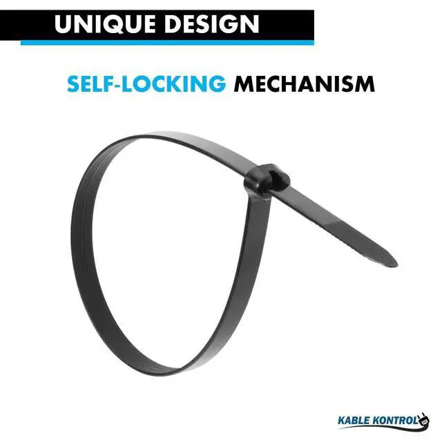 Alt view image 6 of 7 - Metal Pawl Cable Ties, 18 Inch 100 Pcs, 120 Lbs Test Black | Metal Tooth, Stainless Steel Toothed Self-Locking Ties, UV Resistant Steel Barb Zip Ties for Indoor & Outdoor Use
