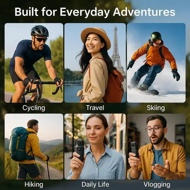 Alt view image 6 of 7 - Mini Clip-On Body Camera 1080P with 360° Rotating Lens, Wearable Recording Camera with WiFi, LCD Screen & 64GB Card